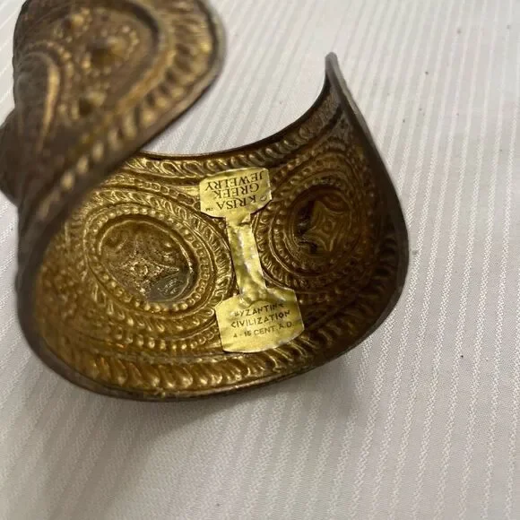 Krisa Greek Jewelry Cuff Bracelet Rare - Picture 7 of 8